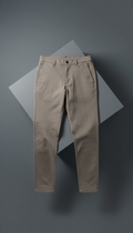 Performance Cotton Pant in Stone Taupe