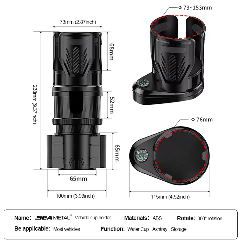Smart Car Cup Holder with Temperature Control