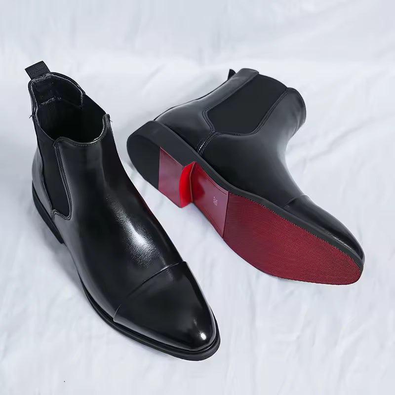 Men's Chelsea Kitten Heel Work Boots