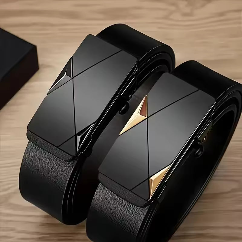 Men's Ratchet Leather Belt Set (2-Pack)