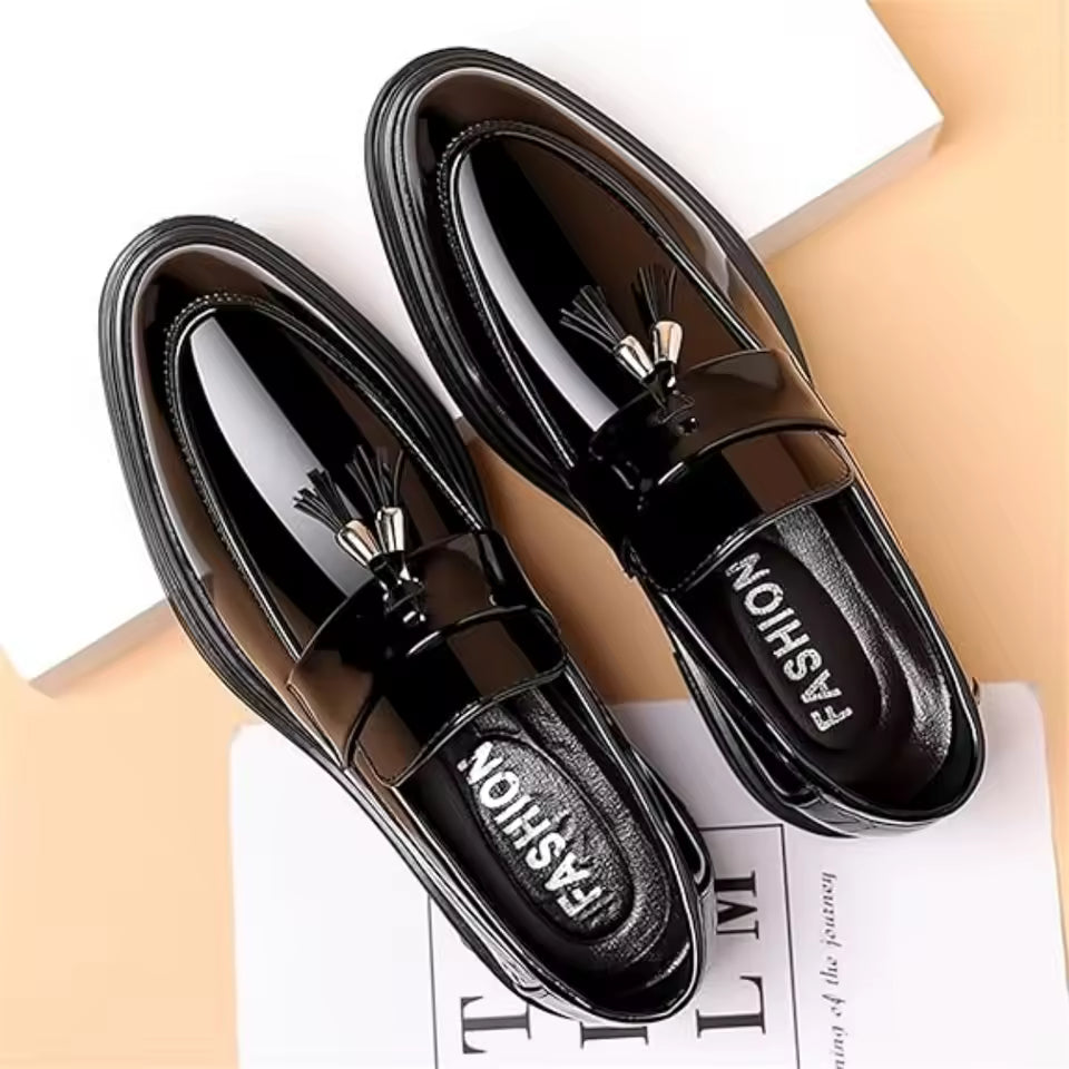 Men's Patent Leather Penny Loafers