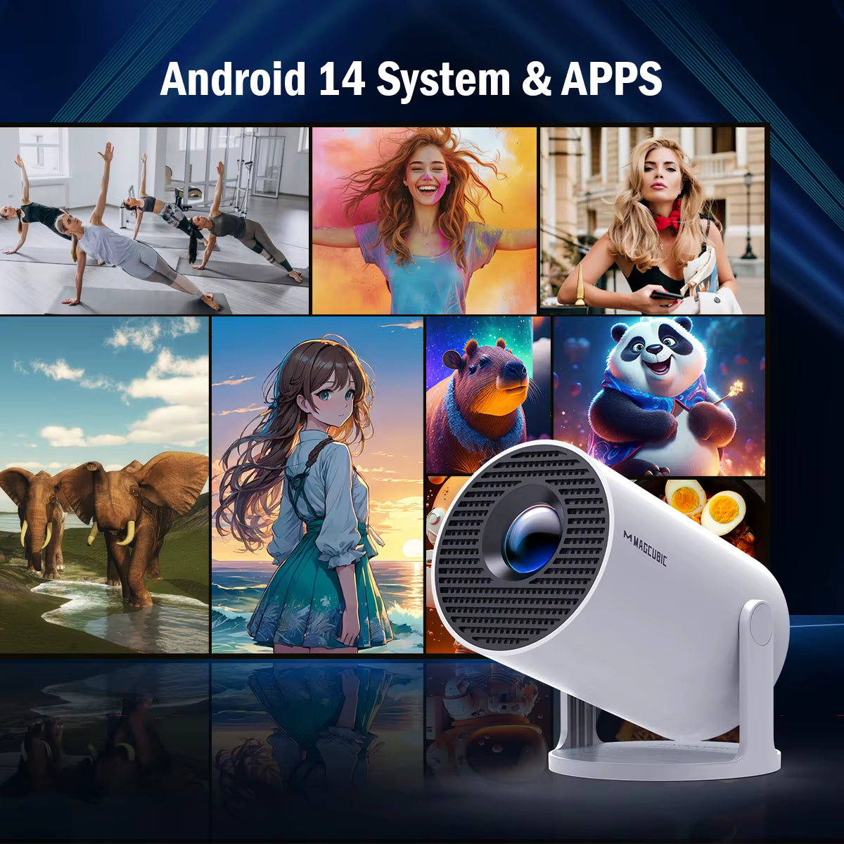 Magcubic HY300Pro Mini Portable Projector