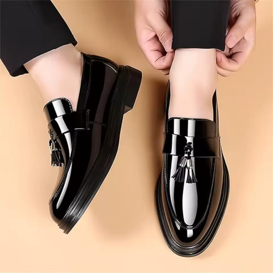 Men's Patent Leather Penny Loafers