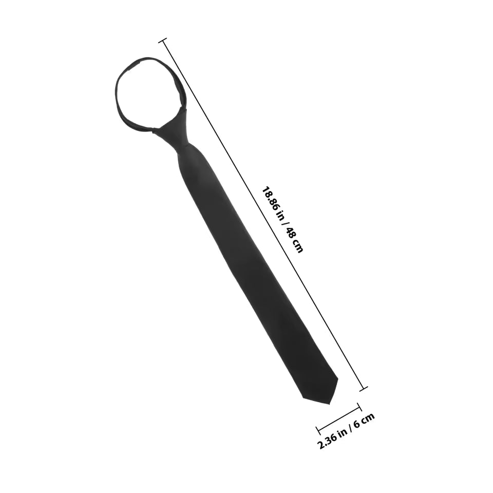 Men's Pre-Tied Zipper Necktie