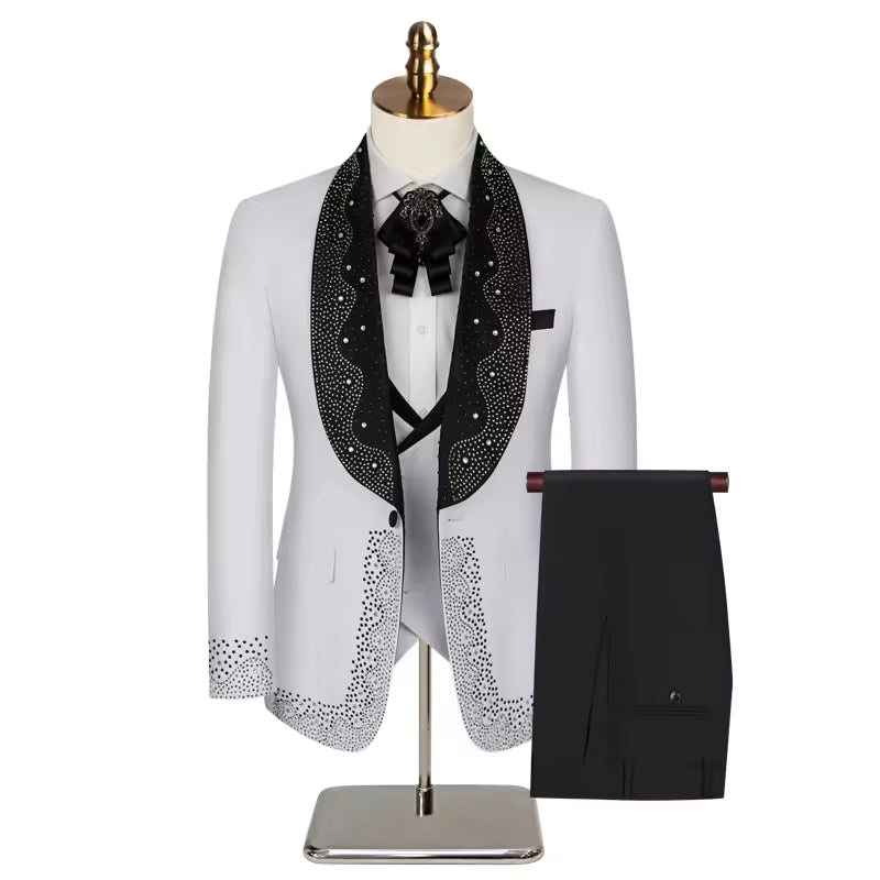 Men's Vintage 2-Piece Wedding Suit