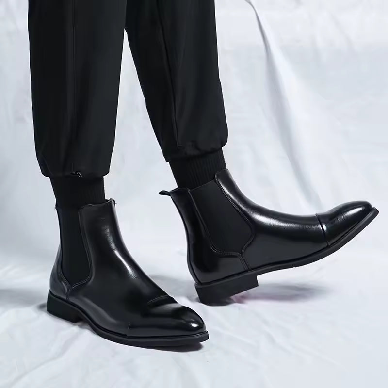 Men's Chelsea Kitten Heel Work Boots