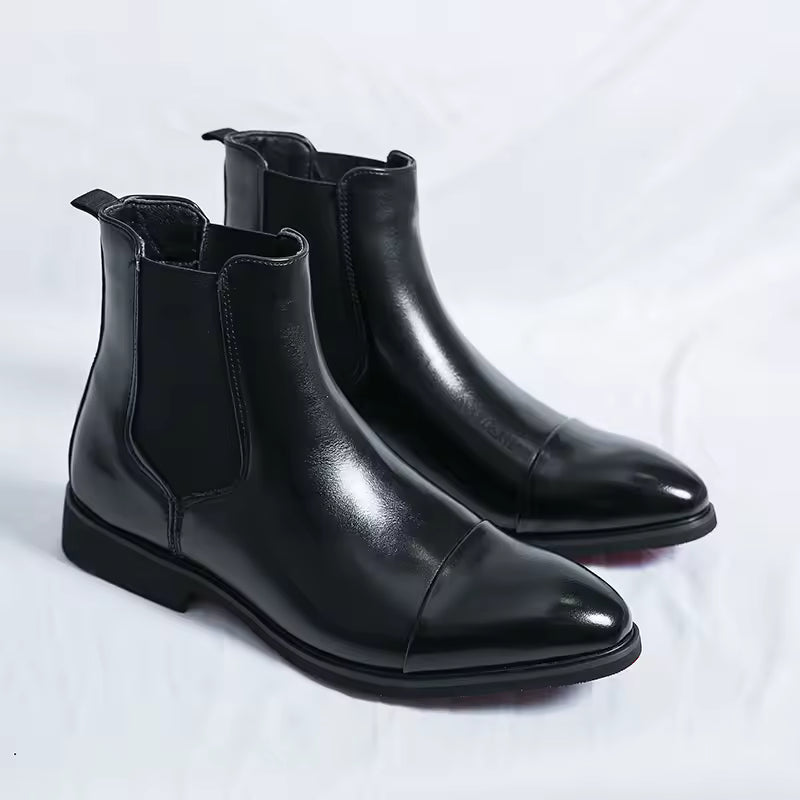Men's Chelsea Kitten Heel Work Boots
