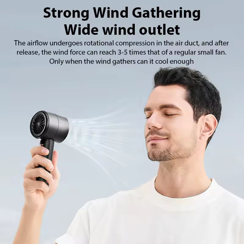 CoolHill Foldable Handheld Fan | High-Speed, 99 Levels – Travel & Outdoor