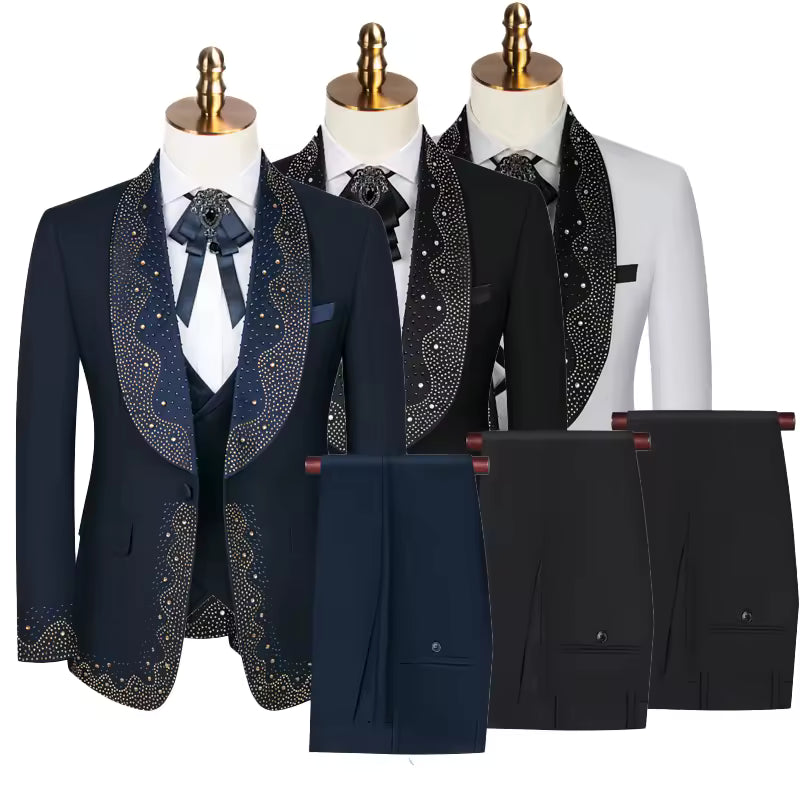 Men's Vintage 2-Piece Wedding Suit