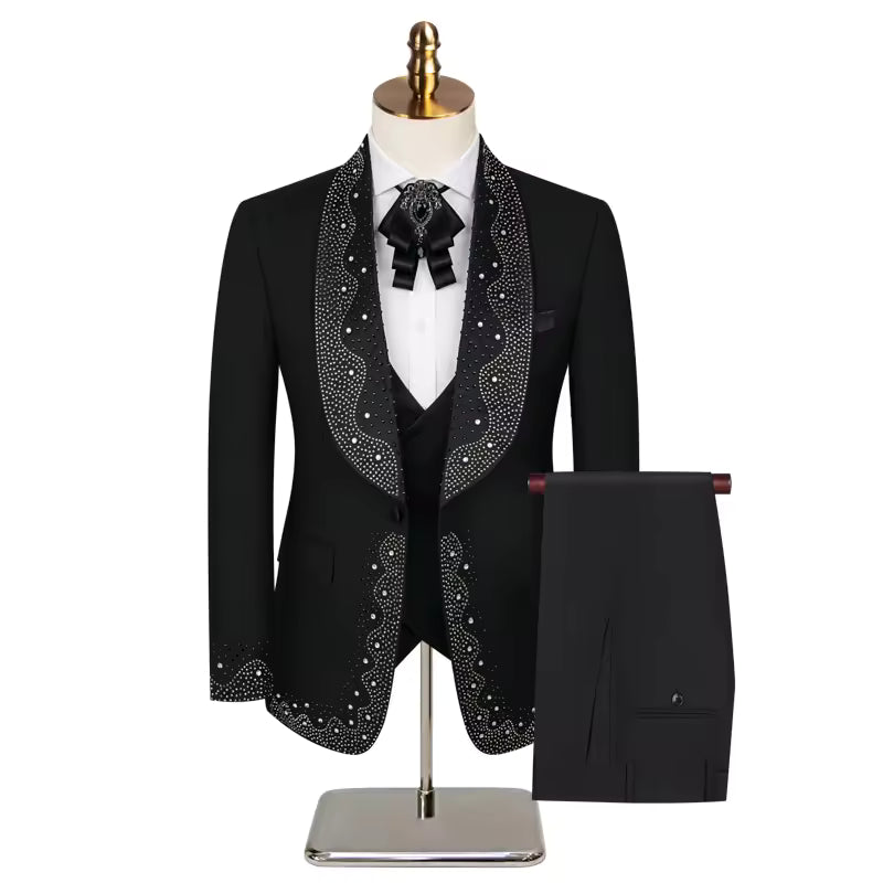 Men's Vintage 2-Piece Wedding Suit