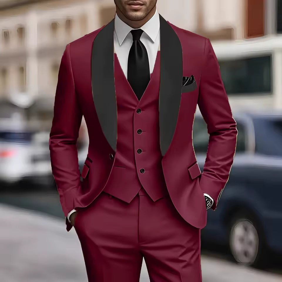 Men's 3-Piece Suit Set