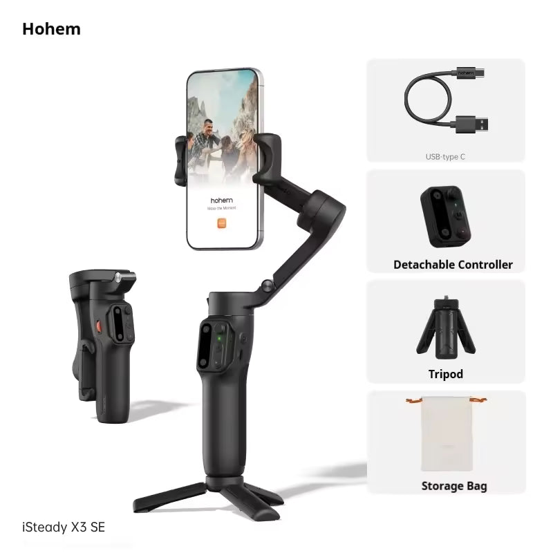 Hohem iSteady X3 SE Foldable Smartphone Gimbal Stabilizer