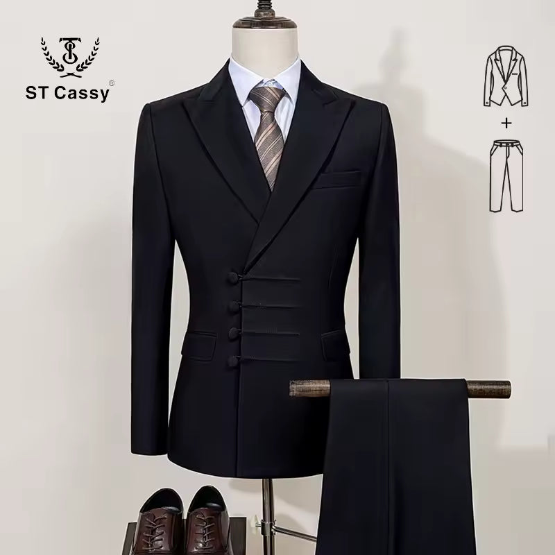 Men's Double-Breasted Suit
