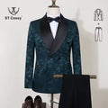 Men's Plaid Tuxedo Three-Piece Suit