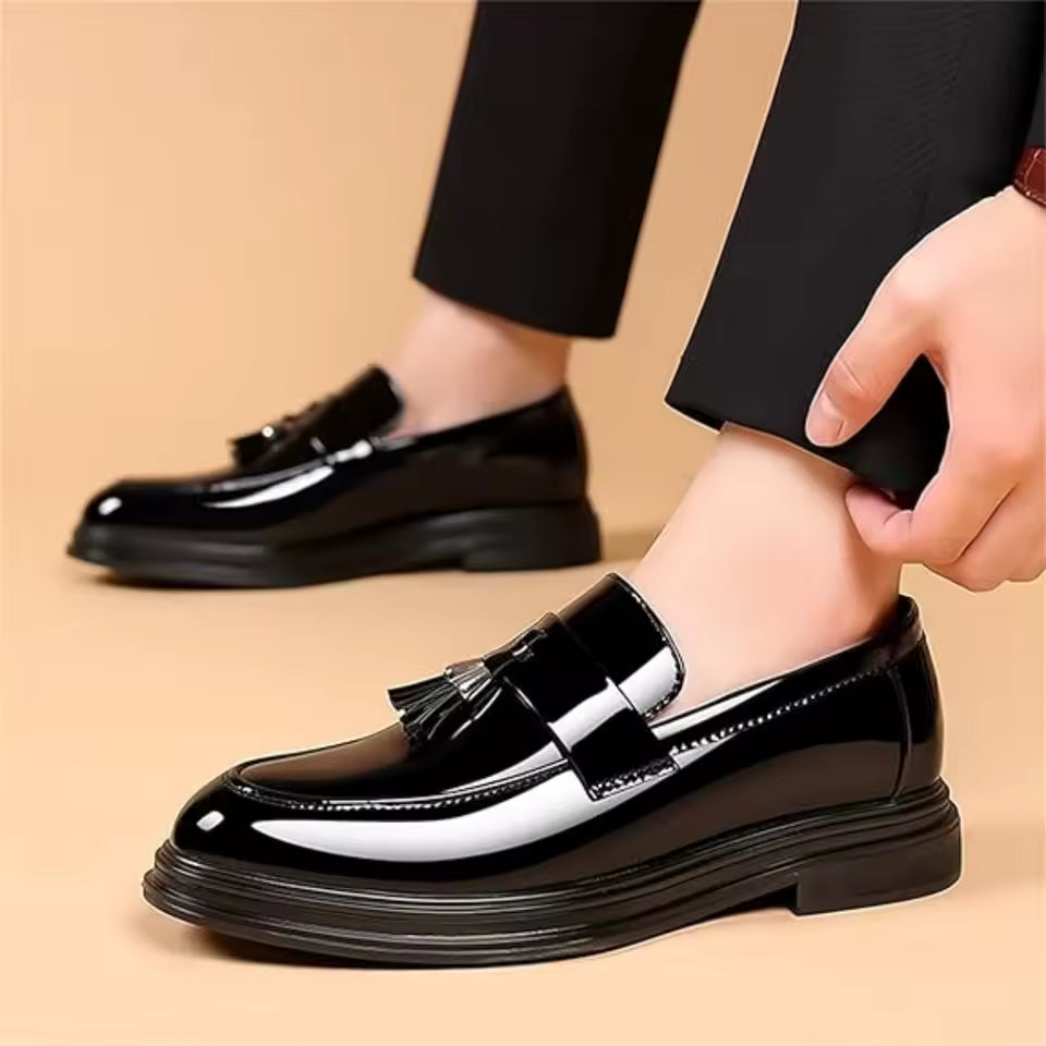 Men's Patent Leather Penny Loafers