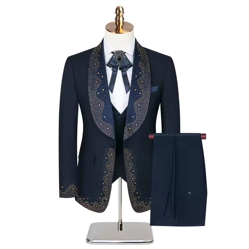 Men's Vintage 2-Piece Wedding Suit