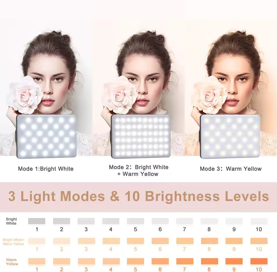 Clip-On Rechargeable Selfie Fill Light (Black)