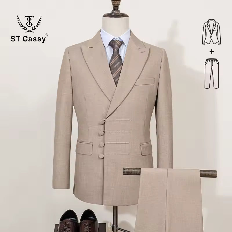 Men's Double-Breasted Suit