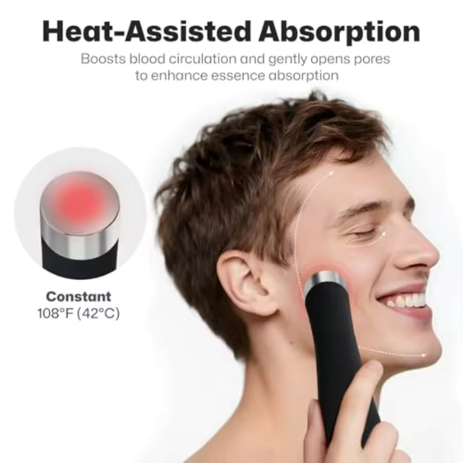 PRITECH Heatable Silicone Facial Cleansing Brush