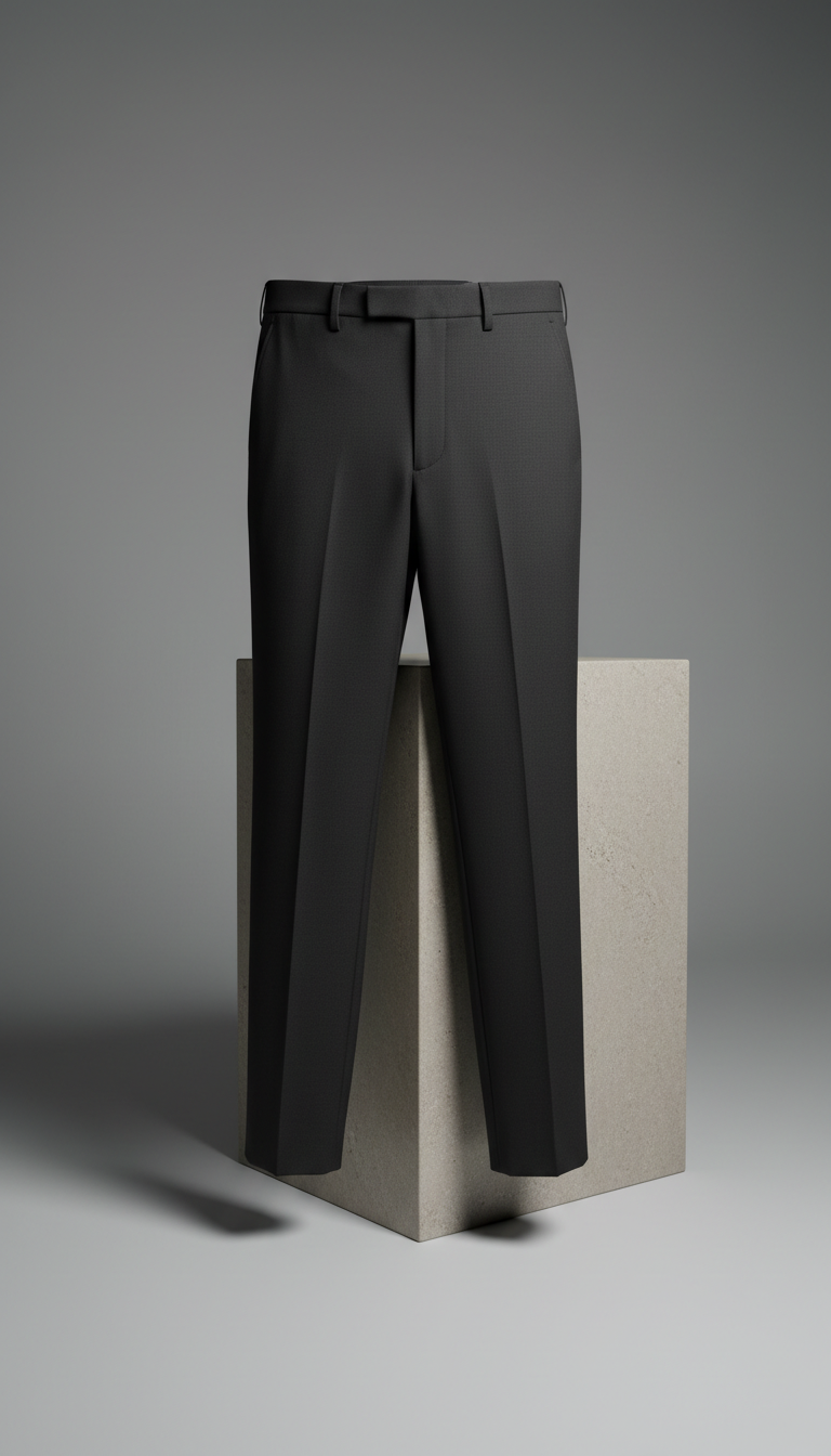 Slim-Fit Dress Pant in Graphite Black